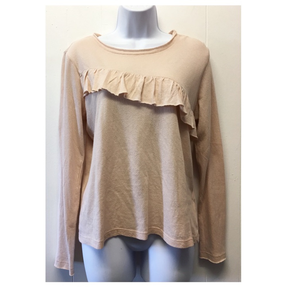 Lucky Brand | NWT Soft Pink Ruffle Design Blouse